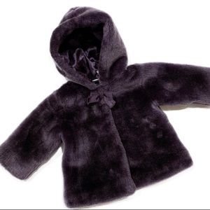 Koala Baby Boutique | Purple Faux Fur Dress Coat